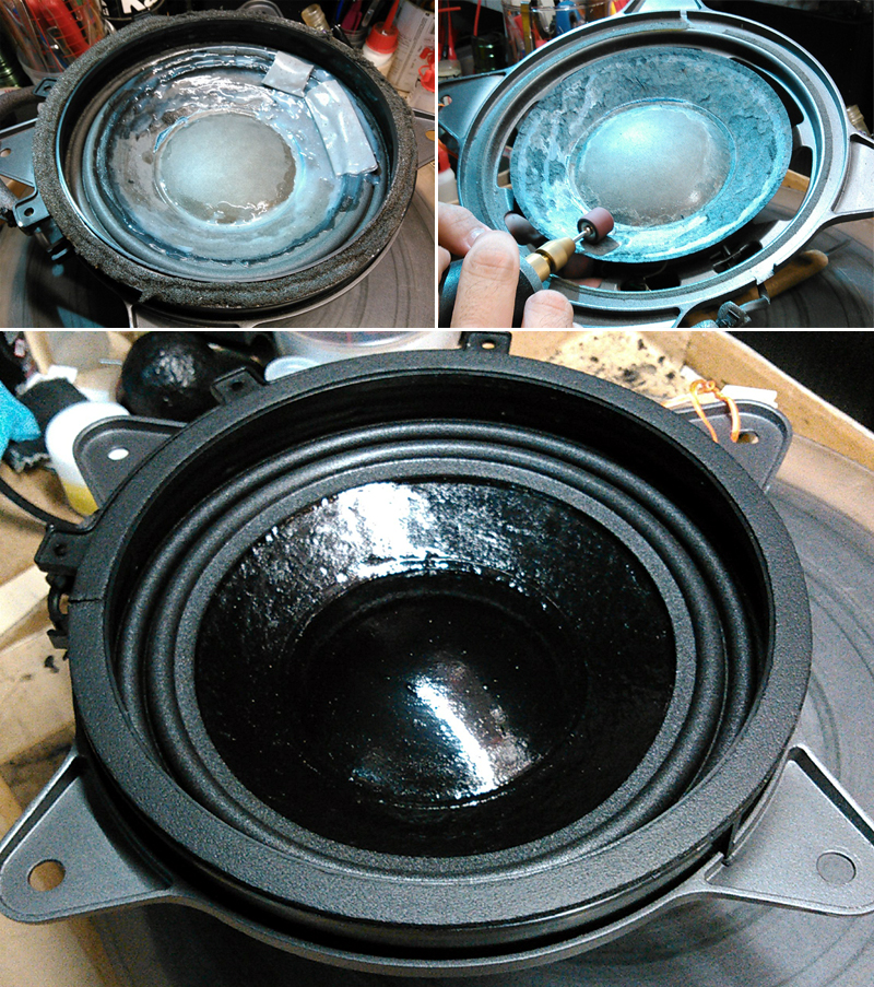 ゼロクラウン ウーファー コーティング例