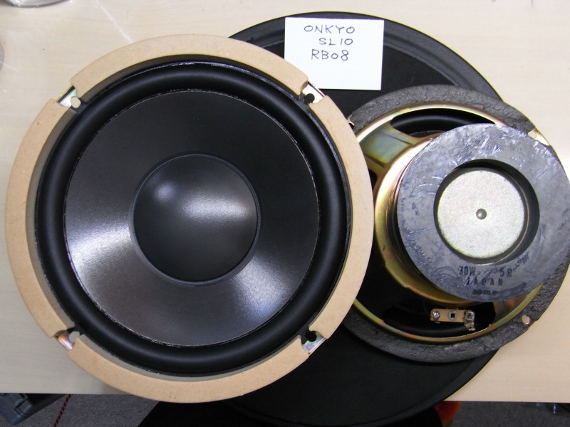 ONKYO SL-10 修理例 ラバーエッジ RB08 使用